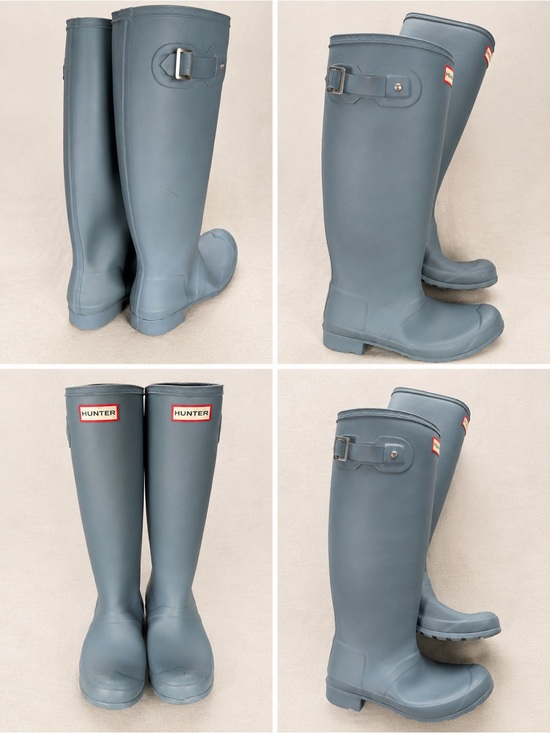Hunter Shoes - Hunter Women's Tall Rain Boots in Light Slate Blue